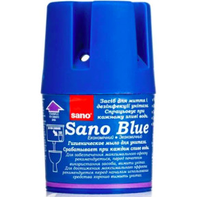 Гігієнічне мило для зливних бачків Sano Blue Морський, 150 г